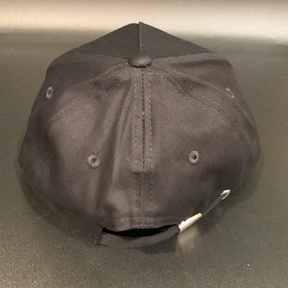 Bebe Black Hat with Rhinestone Logo Embellished Baseball Cap - Picture 5 of 10